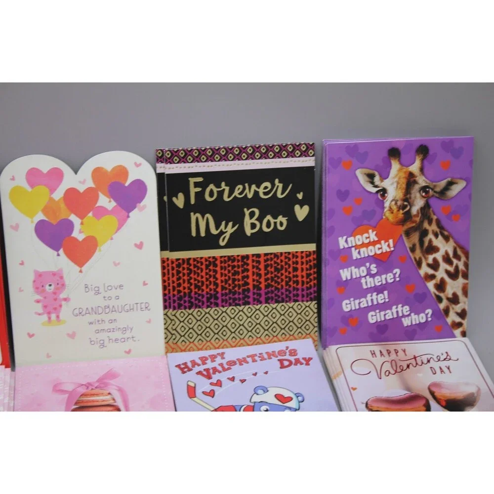 Lot of 97 Hallmark Valentine's Day Cards 1/Envelopes Retail Sale New FANCY Lot 1